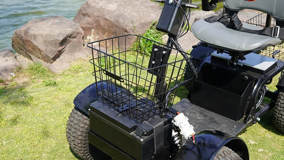 Green Transporter Cheeta Ninja All-Terrain Long Distance Mobility Scooter - Perfect For Golf Cart, 500lbs Weight Capacity