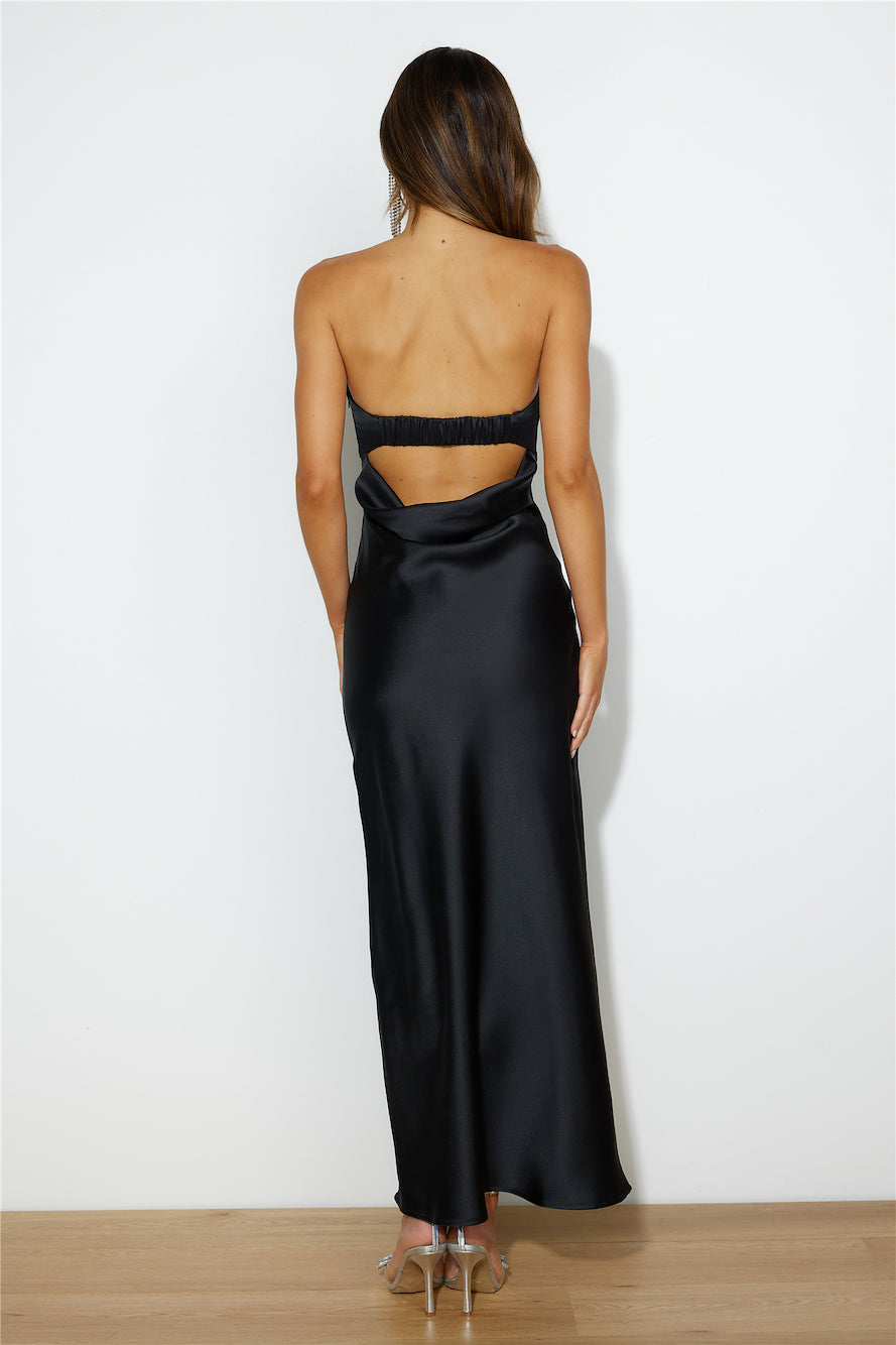 Luxe Dance Maxi Dress Black