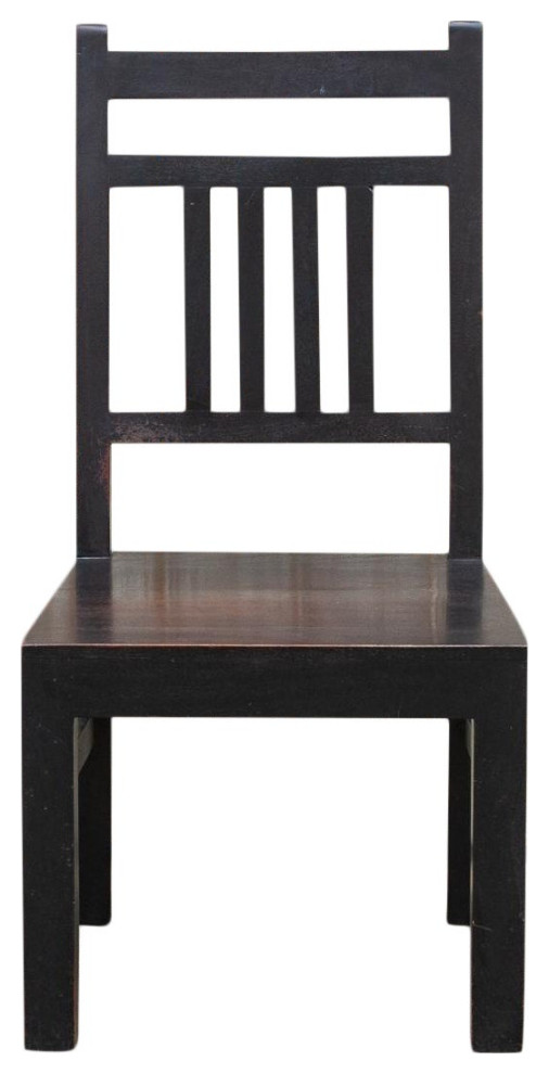 Rustic Solid Teak Colonial Chair   Transitional   Dining Chairs   by De cor  Houzz