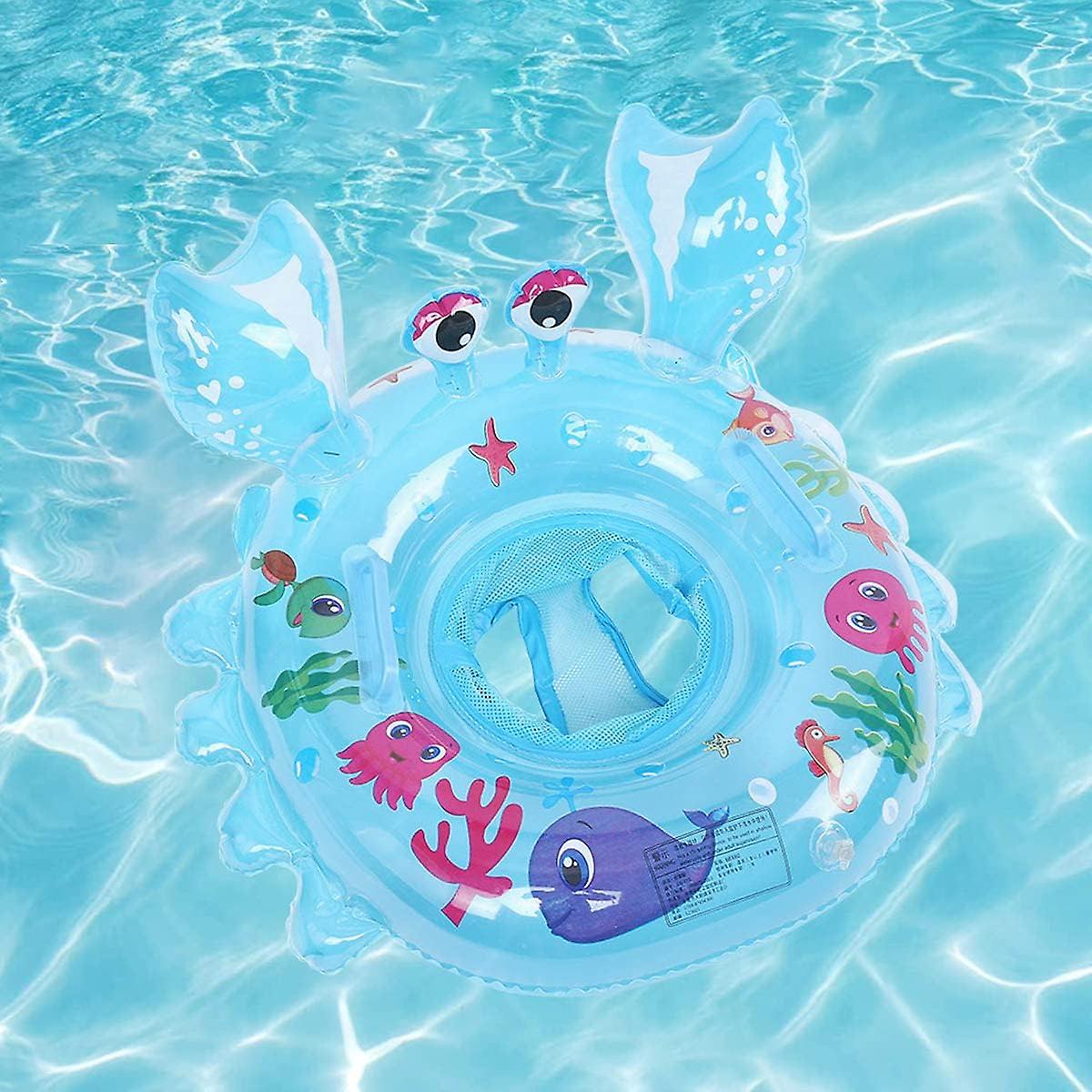 Baby Swimming Float，inflatable Baby Swim Ring With Seat For Infant/toddler 6-36 Months，children Waist Float Ring(blue/pink)