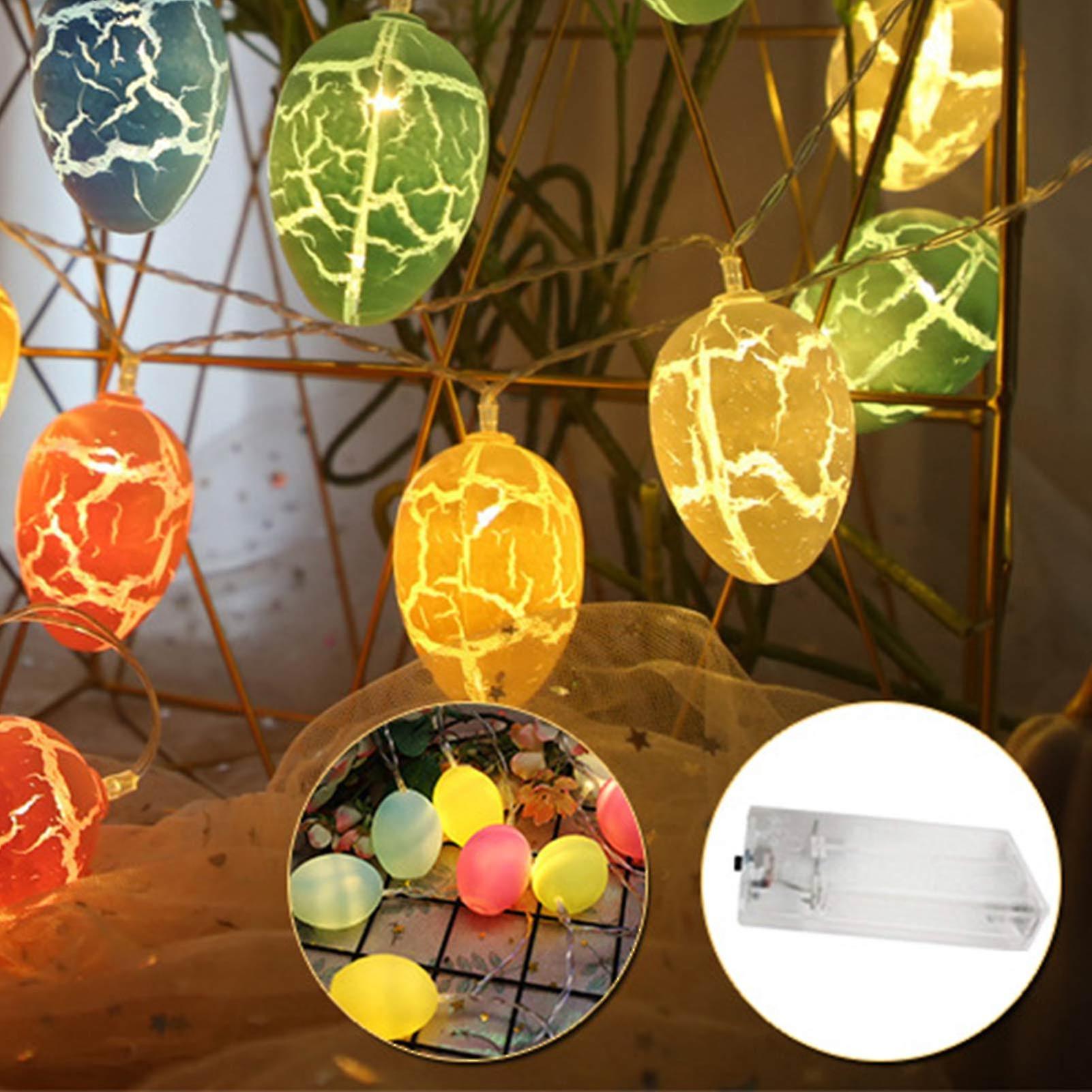 Easter Egg String Light Set Led Egg String Lamp Home Easter Party Decor