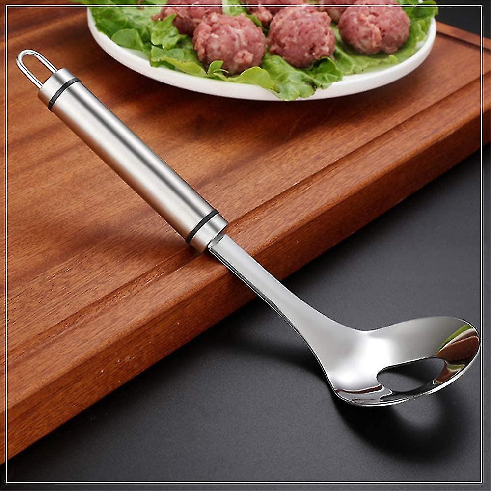 Meatball Spoon， Stainless Steel Non-stick Meat Ball Scoop