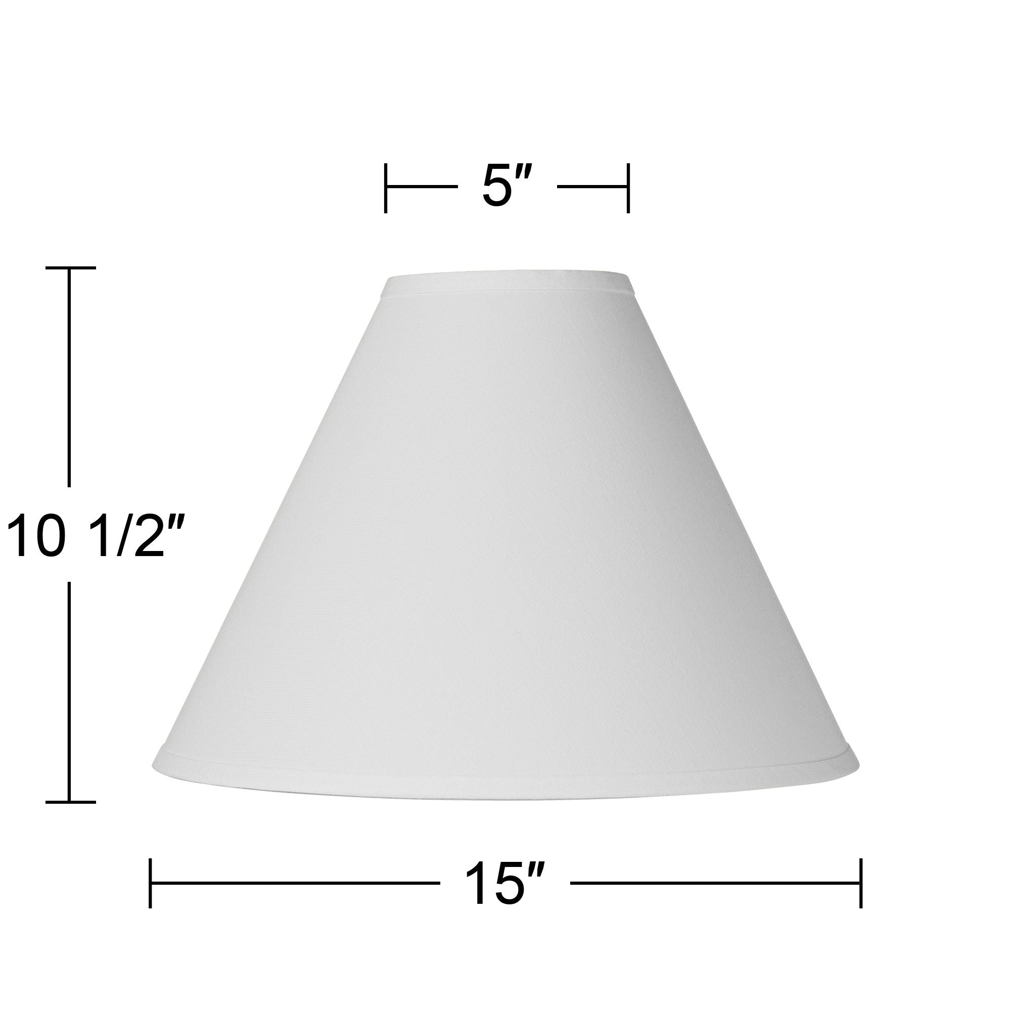 Brentwood Antique White Linen Medium Chimney Lamp Shade 5