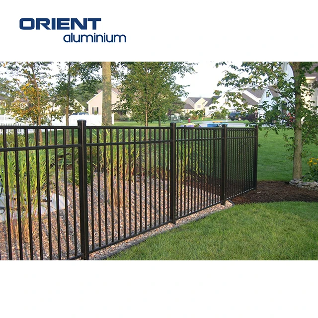 factory direct cheapest Heavy duty aluminum horizontal fencing screen High Quality metal garden fence panel