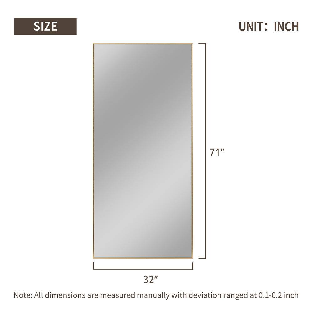 NEUTYPE 71 in. x 31 in. Oversized Modern Rectangle Metal Framed Bathroom Vanity Mirror HD-JJ00945ZZE