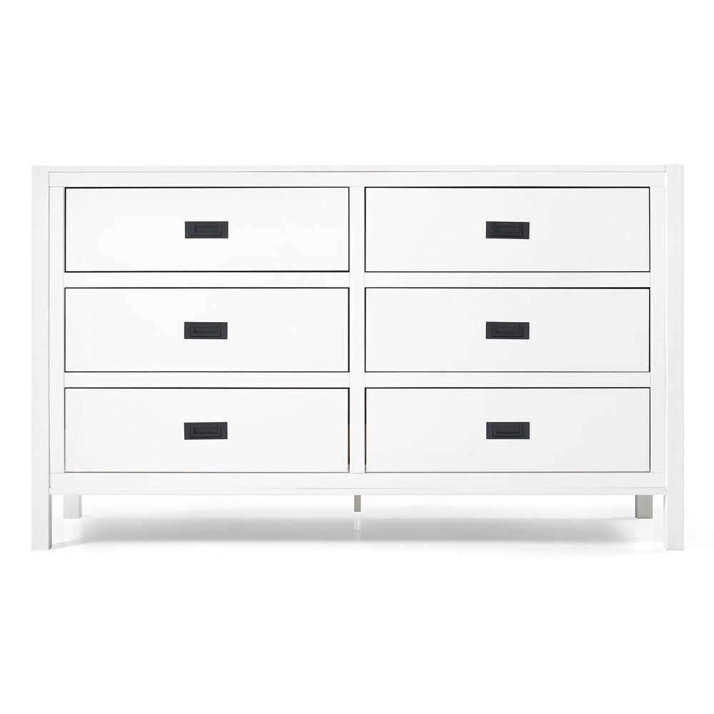 Middlebrook Modern Solid Wood 6 Drawer Dresser