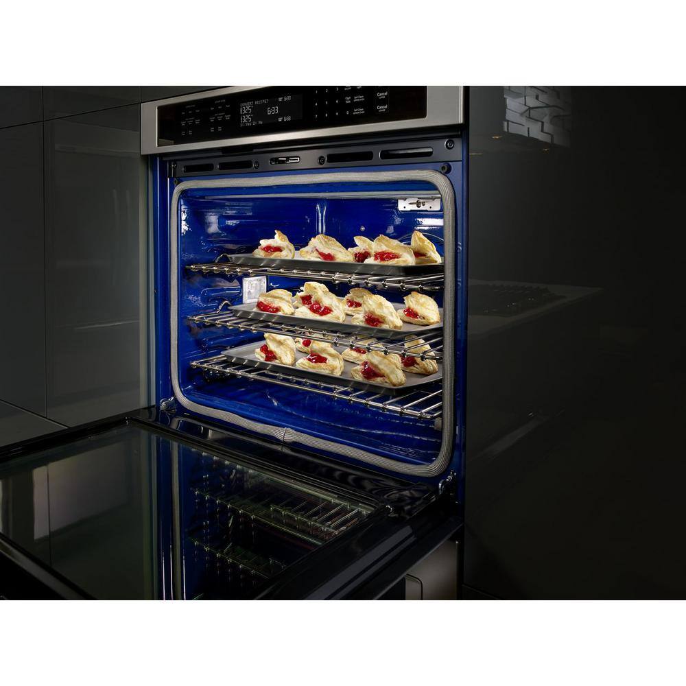 KitchenAid 27 in. Double Electric Wall Oven Self-Cleaning with Convection in Stainless Steel KODE507ESS