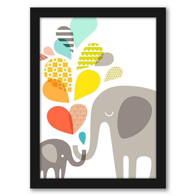 Americanflat Elephants Framed Wall Art