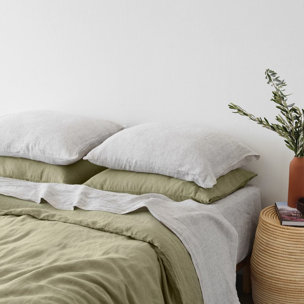 Stonewashed Linen Bed Bundle - Grove Series