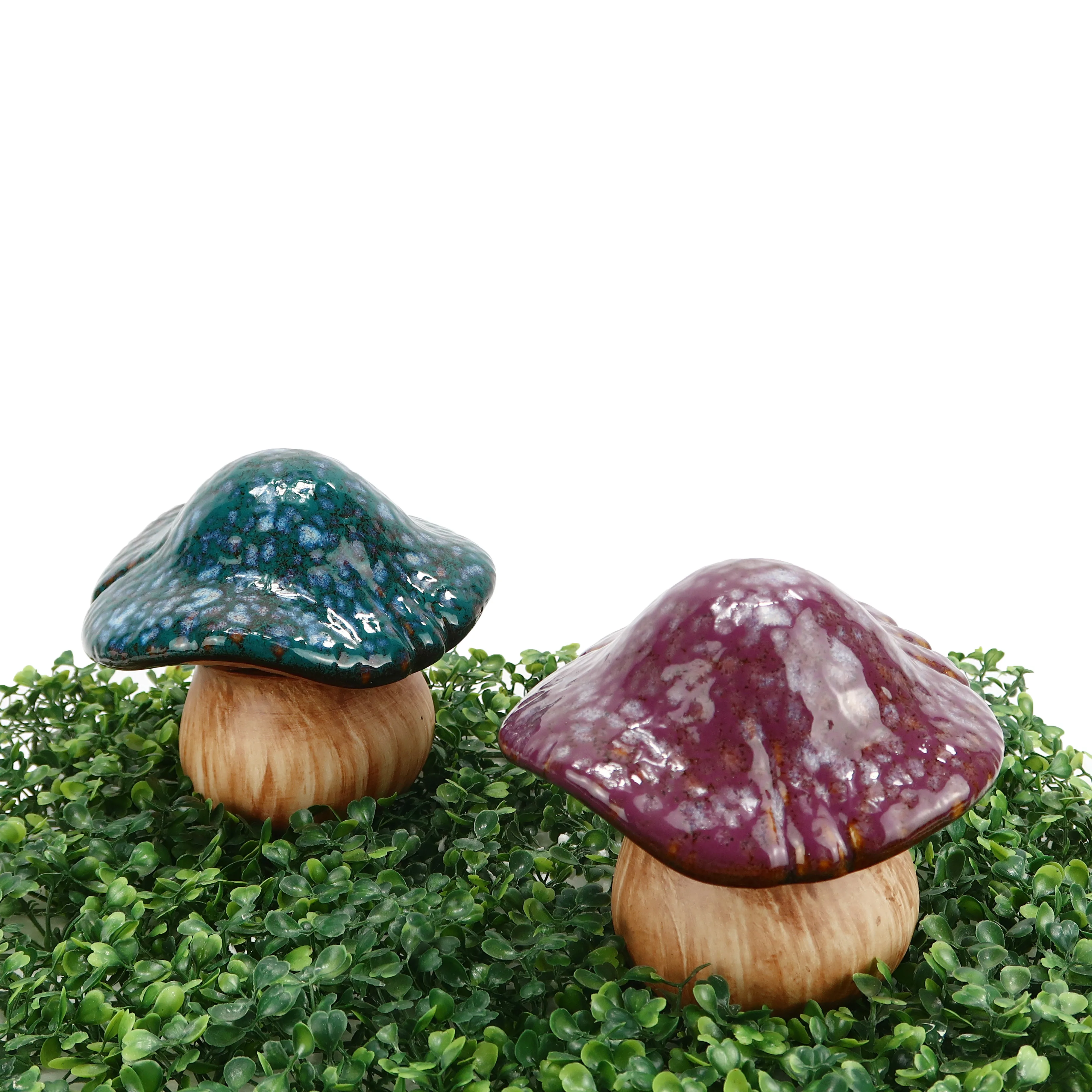 Modern Home Garden Scenery Mushroom Gift Wedding Decoration Supplies Garden Artificial Plant Ceramic Mushroom Ornament