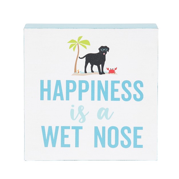 C amp f Home Happiness Is Wet Nose Shelf Block