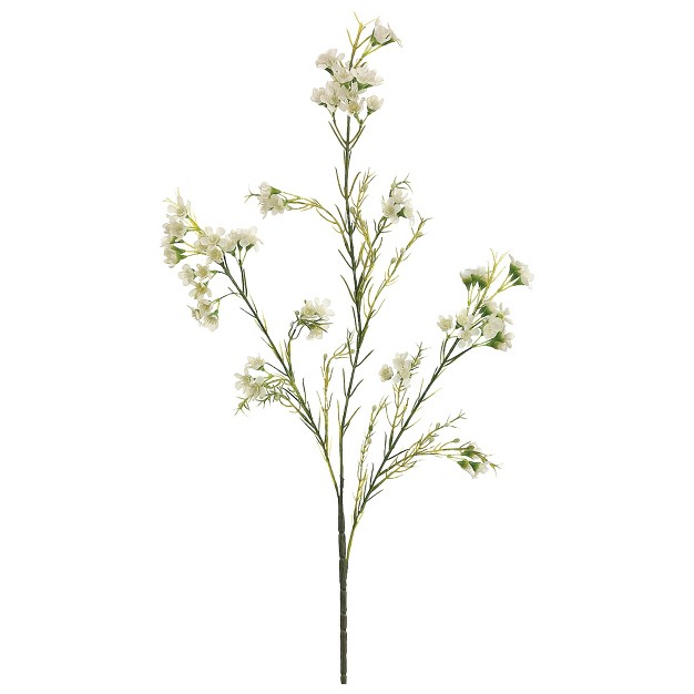 Yellow Waxflower Artificial Decorative Spray