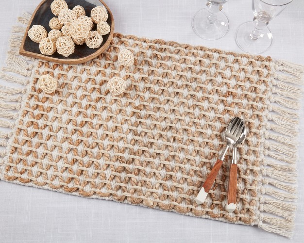 Saro Lifestyle Rope Haven Placemat set Of 4