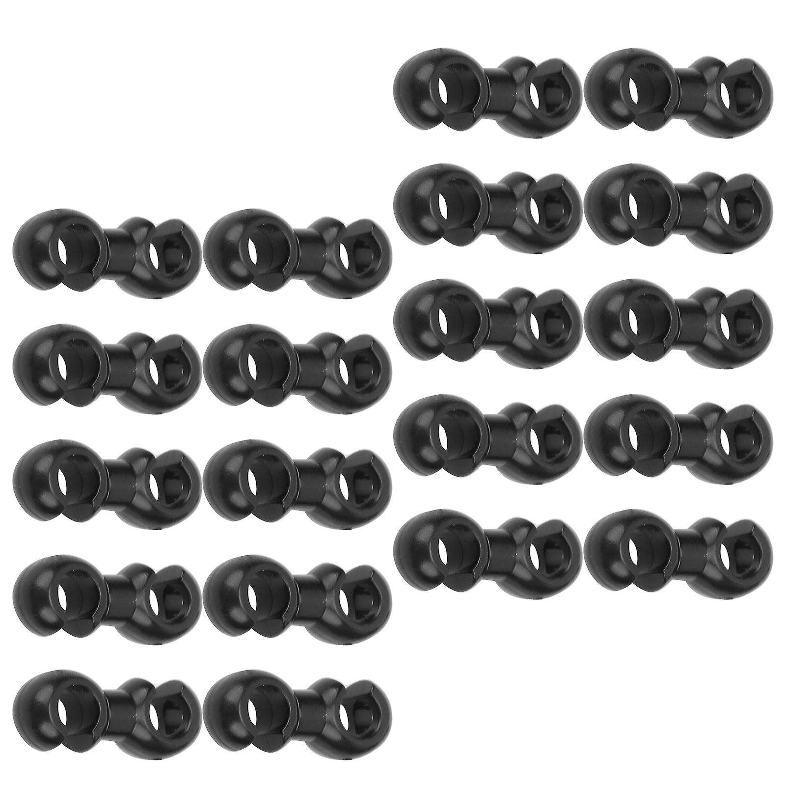 20pcs Brake Cable Clip Line Tubing Fixing Ring Black Shook Guide For Mtb Bicycle Bike