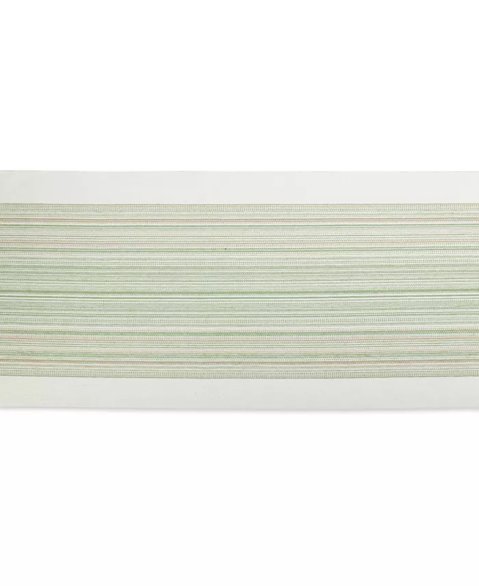 Design Imports Striped Fringed Table Runner 14 x 72