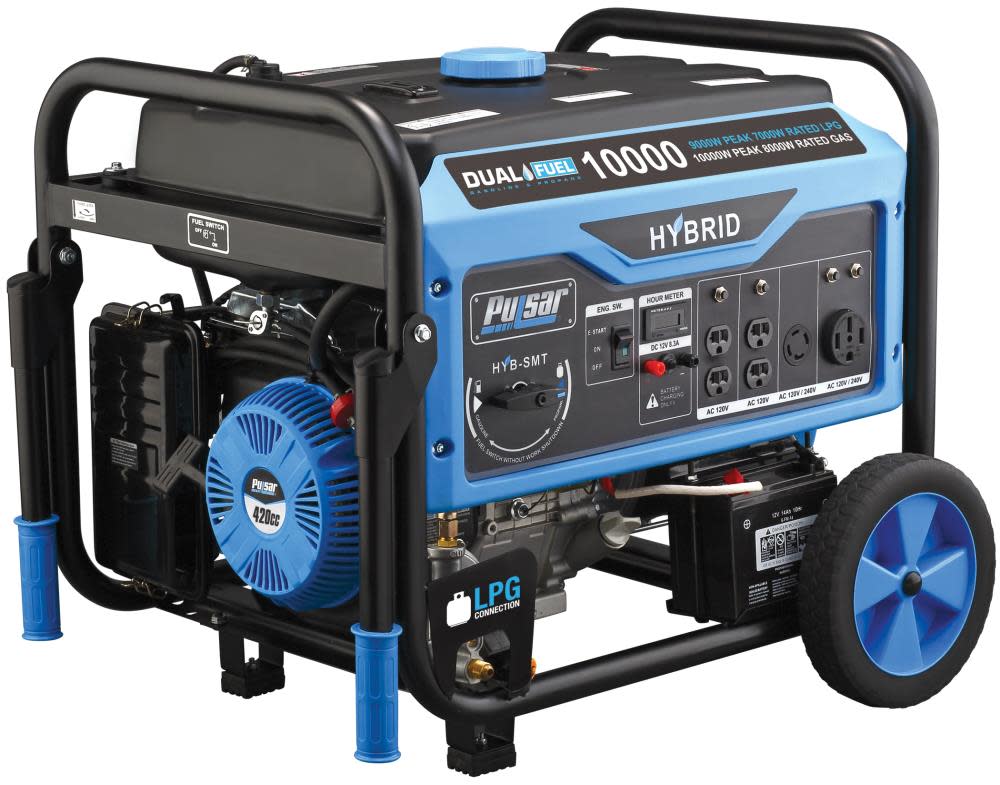 10000 Watt Dual Fuel Generator ;