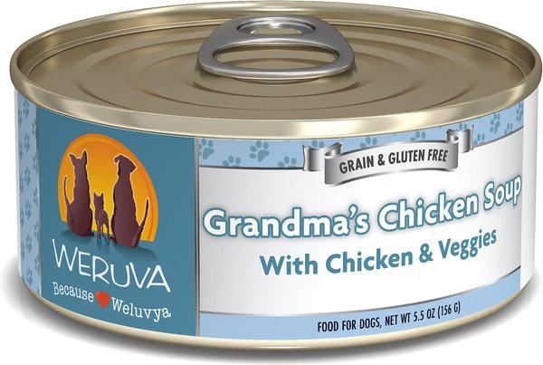 Weruva Grandma's Chicken Soup with Chicken and Veggies Grain-Free Canned Dog Food