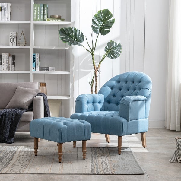 Elegant Accent Chair， Button-Tufted Upholstered Chair Set