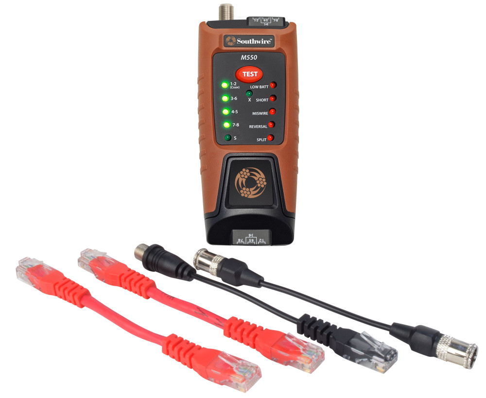 Southwire M550 Continuity Tester for Data and Coax Cables ;