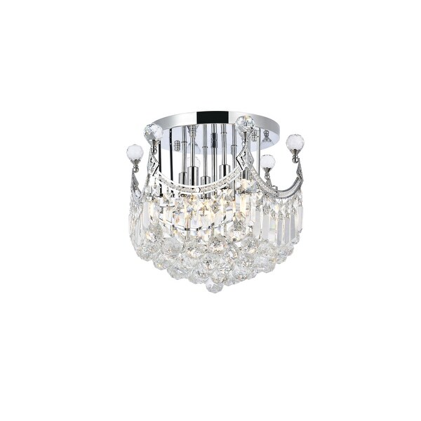 Elegant Lighting V8949F16/RC Corona 6 Light 16 Wide Semi-Flush Bowl