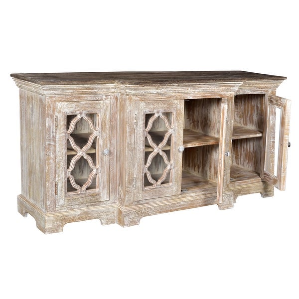 Aubrey 4-door Wood TV Stand