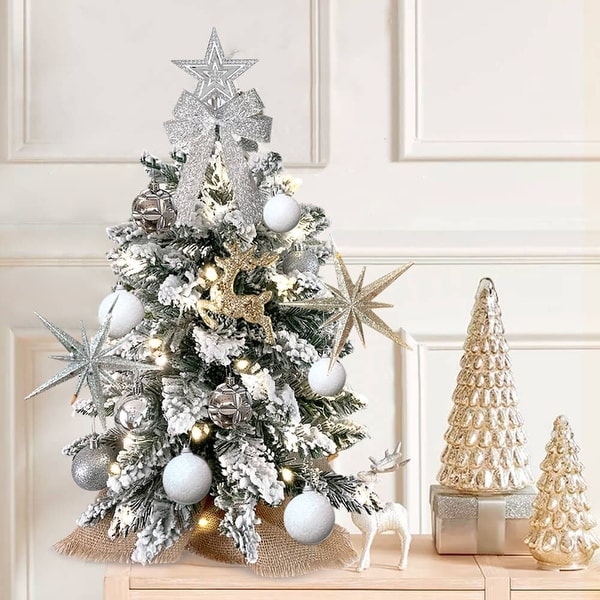 2ft Tabletop Christmas Tree with Artificial Mini Christmas Decoration