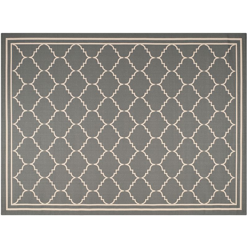 Safavieh Courtyard Jagged Edge Framed Trellis Indoor Outdoor Rug