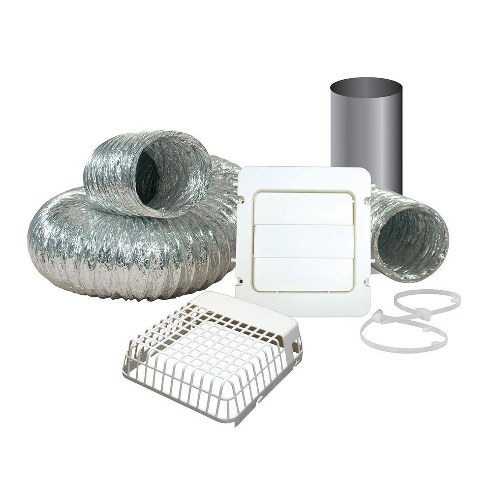 Everbilt 4 in. x 8 ft. Dryer Vent Kit with Guard TD48PGKHD6