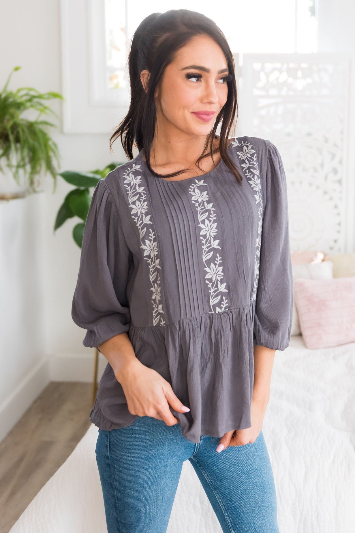 Spring Has Sprung Modest Blouse