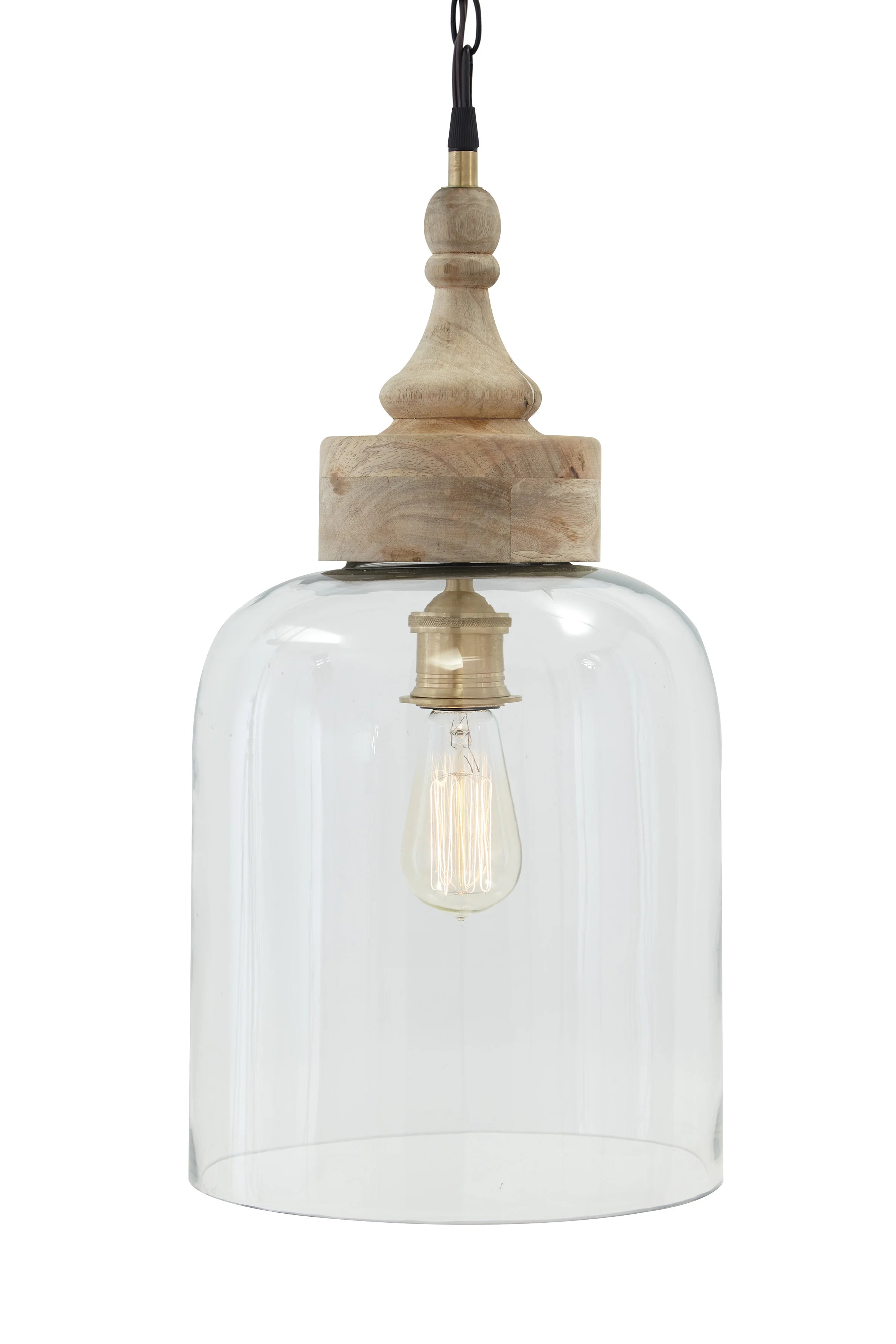 Faiz Transparent Glass Pendant Light