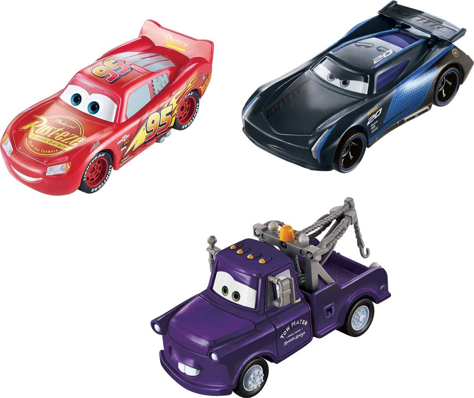 Disney and Pixar Cars Toys， Color Changers 3-Pack Vehicles， Collectibles