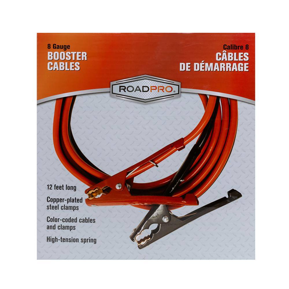 RoadPro 8 Gauge Booster Cables RP04851