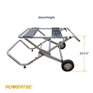 POWERTEC Rolling Foldable Table Saw Stand MT4009