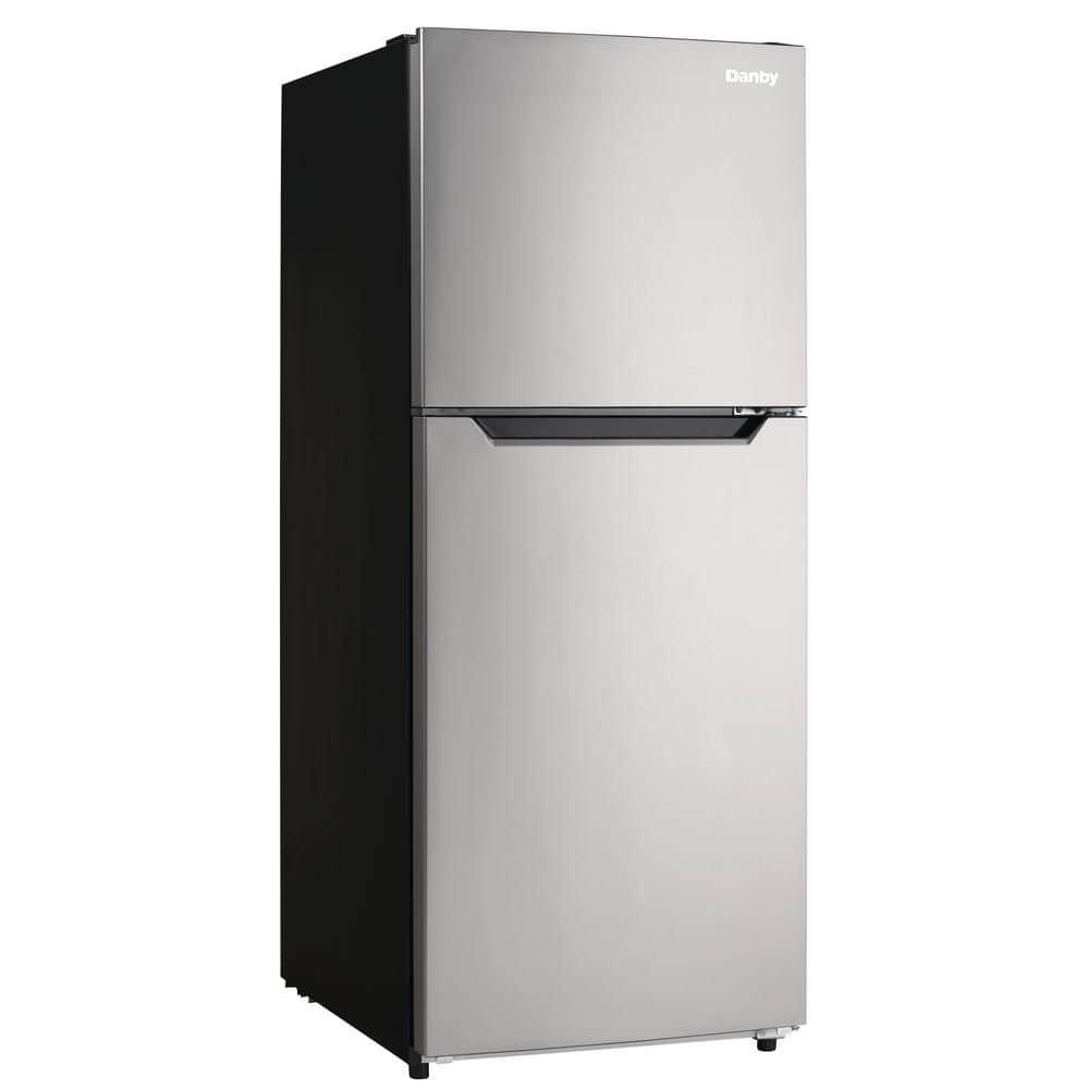 Danby 101 cu ft Top Freezer Refrigerator in Stainless Steel Counter Depth