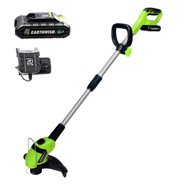 Earthwise Lst02010 20v Lithium ion 10 In Cordless String Trimmer Kit 2 Ah