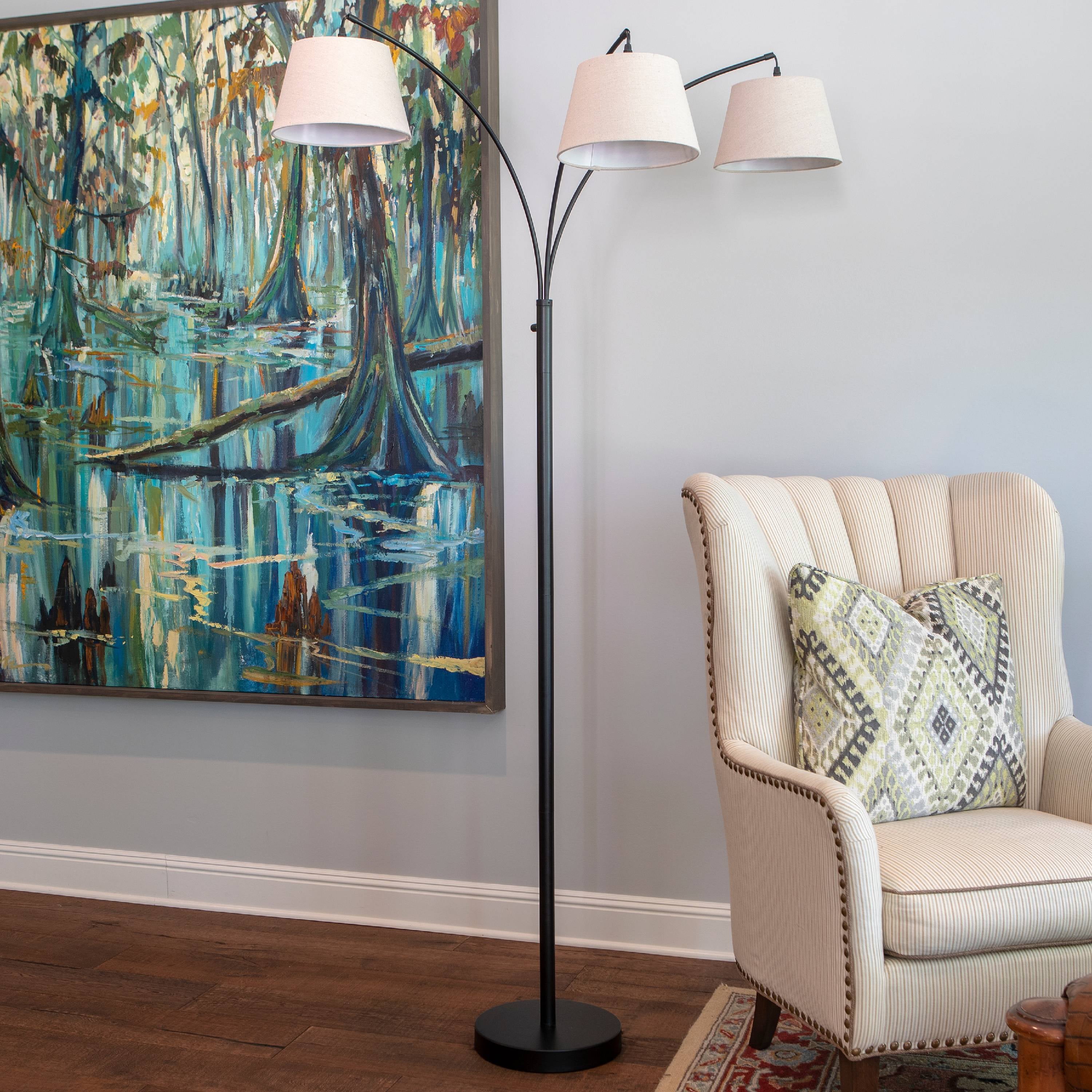 Ashbury 3 Arm Shaded Floor Lamp