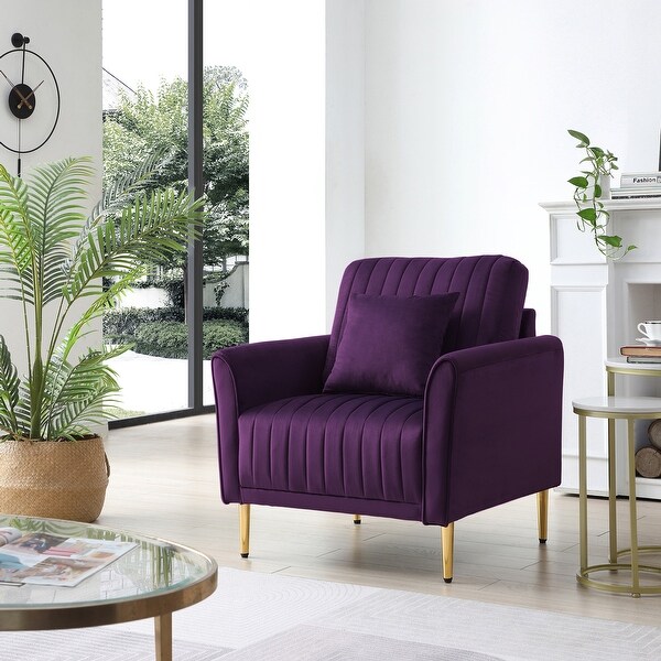 Modern Velvet Singel Living Room Sofa Accent Chair