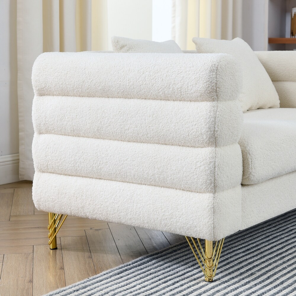 81.5Inch Corner Sofa Covers Oversized 5 Seater Sofa Set L Shaped Sectional Couch with Cushions for Livingroom