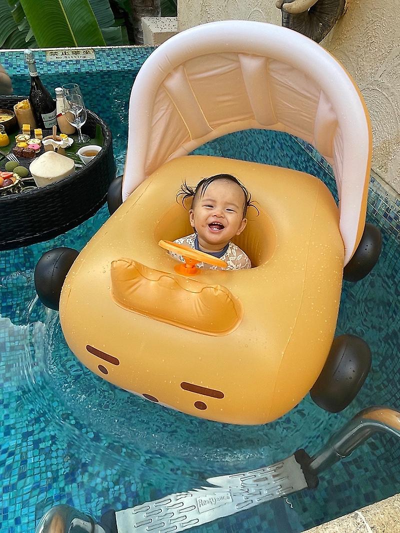 Born Pretty Children's Swimming Ring Seat Ring Awning Male And Female Car Steering Wheel Horn Seat Ring Shape Floating Ring