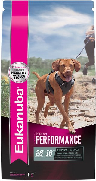 Eukanuba Premium Performance 26/16 EXERCISE Adult Dry Dog Food， 28-lb bag