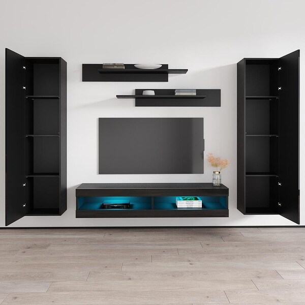 Fly AB1 34TV Wall Mounted Floating Modern Entertainment Center