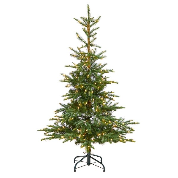 5' Layered Washington Spruce Christmas Tree with 200 Lights