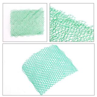 Agfabric 6.5 ft. x 50 ft. Green Plastic 3D Geomat Erosion Control Blanket Mesh Mat WEEMEMW6H50G