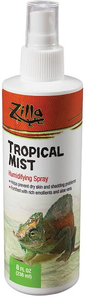 Zilla Tropical Mist Reptile Humidifying Spray， 8-oz bottle