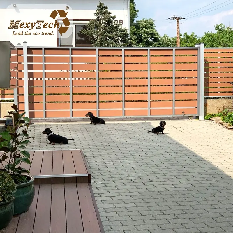 weather resistant fence for garden outdoor  factory supply OEM ODM composite fence board WPC fence panel