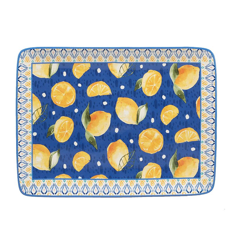 Certified International Lemonade Rectangle Platter