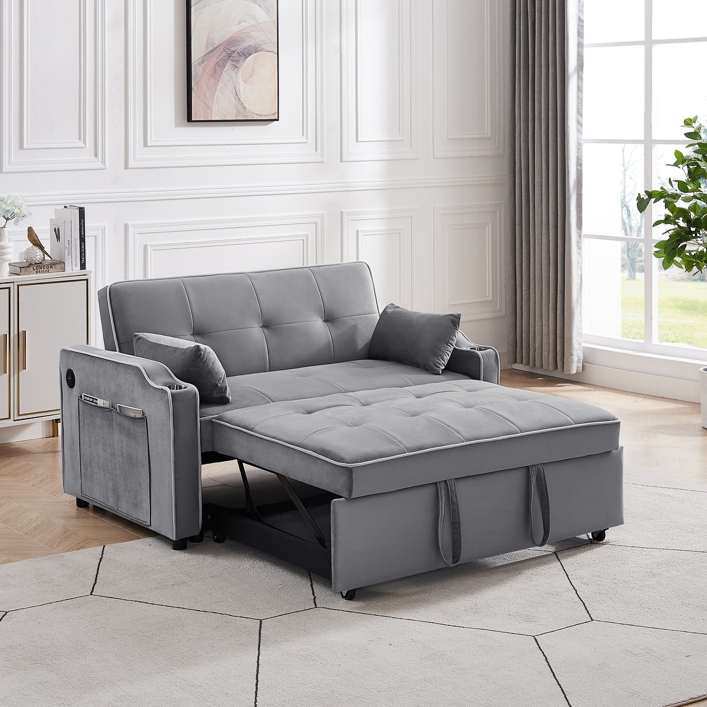 Ouyessir 3 in 1 Multi Functional Convertible Sleeper Sofa Bed