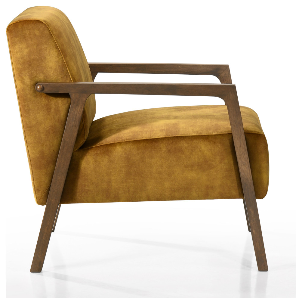 Omax Decor Fletcher Lounge Accent Chair   Midcentury   Armchairs And Accent Chairs   by Omax Decor  Houzz