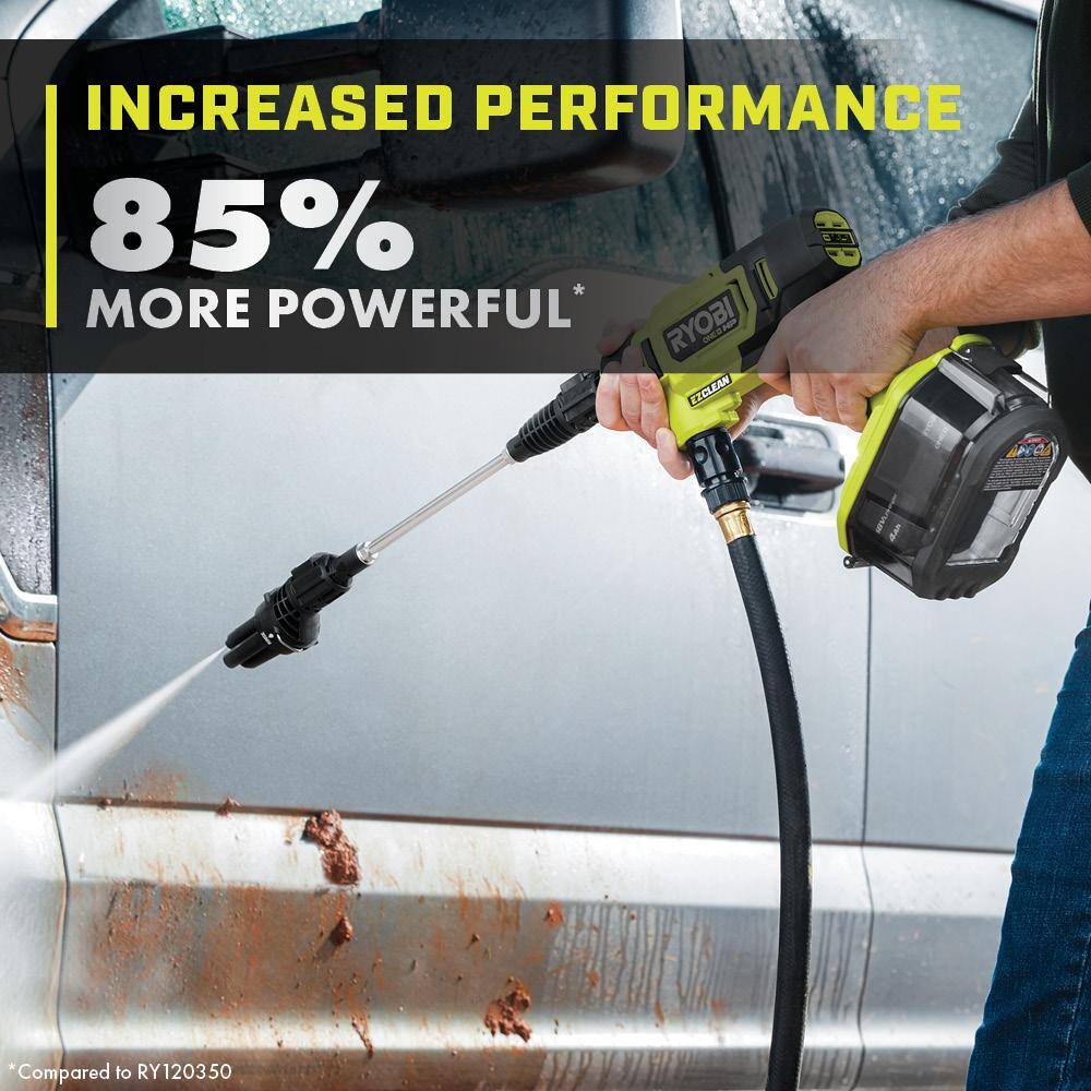 RYOBI ONE+ HP 18V Brushless EZClean 600 PSI 0.7 GPM Cordless Cold Water Power Cleaner (Tool Only) RY121850