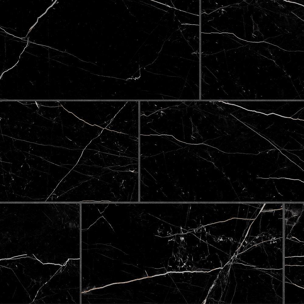 Corso Italia Impero Black 12 in. x 24 in. Porcelain Floor and Wall Tile (15.50 sq.ft.Case) 610010005396